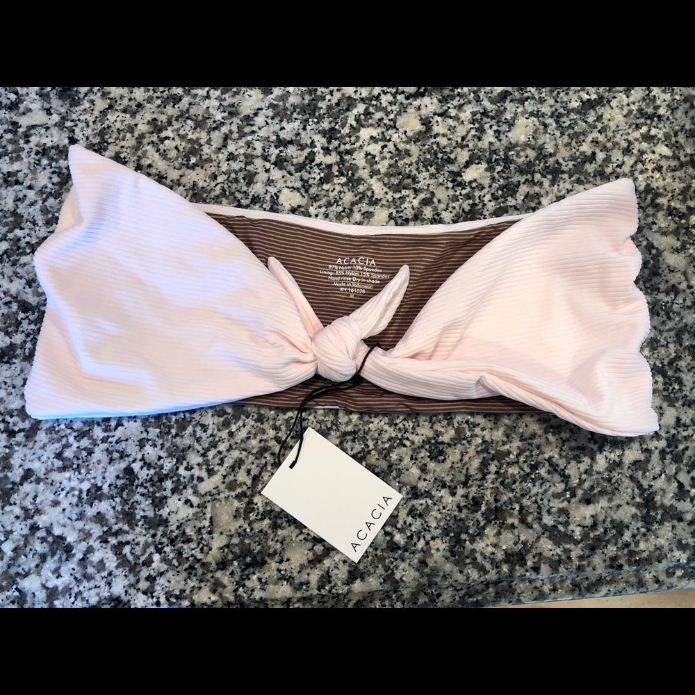 Acacia swimwear Baker top, size M in Opal Cord
